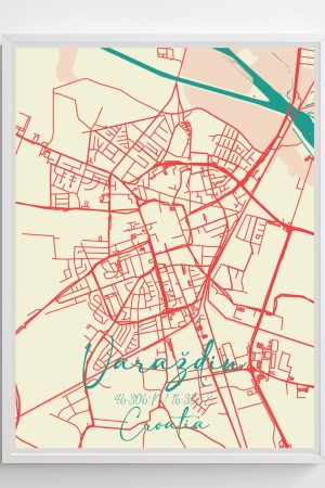 Varaždin Retro City map