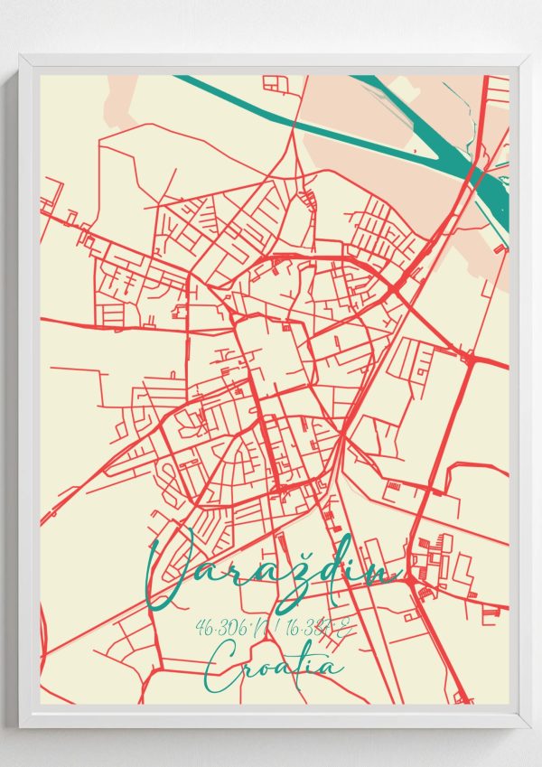 Varaždin Retro City map