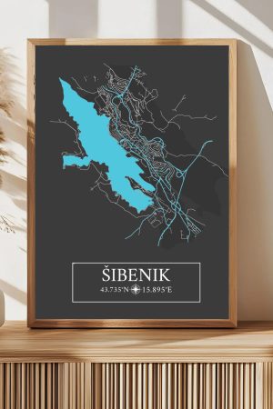 Personalizirana karta grada Šibenika