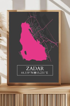 Personalizirana karta grada Zadar