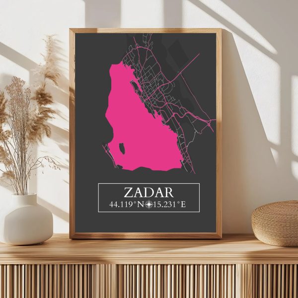 Personalizirana karta grada Zadar